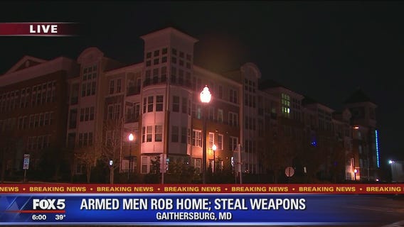 Armed men rob Gaithersburg home, steal weapons