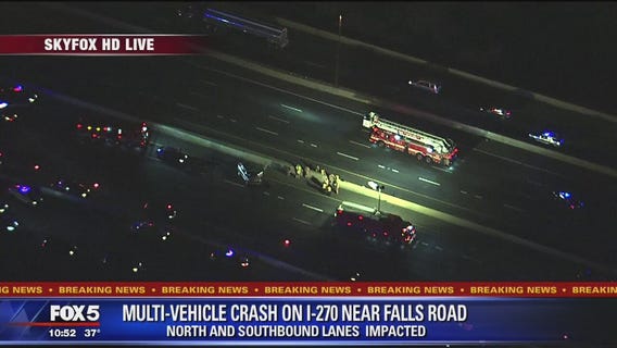 Interstate 270 crash in Montgomery County kills at least 1