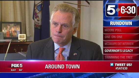 FOX 5 goes 1-on-1 with Va. Gov. McAuliffe as he enters stretch run of term