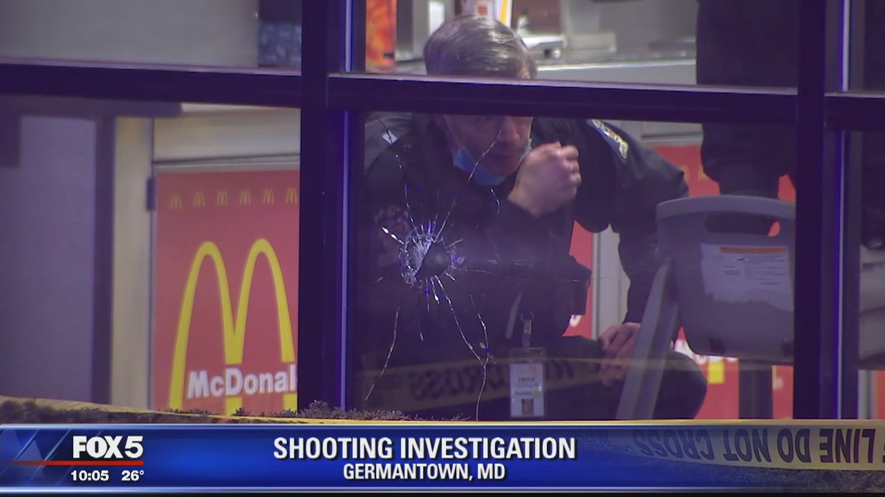 Bullets fly outside Germantown McDonald's, two men injured