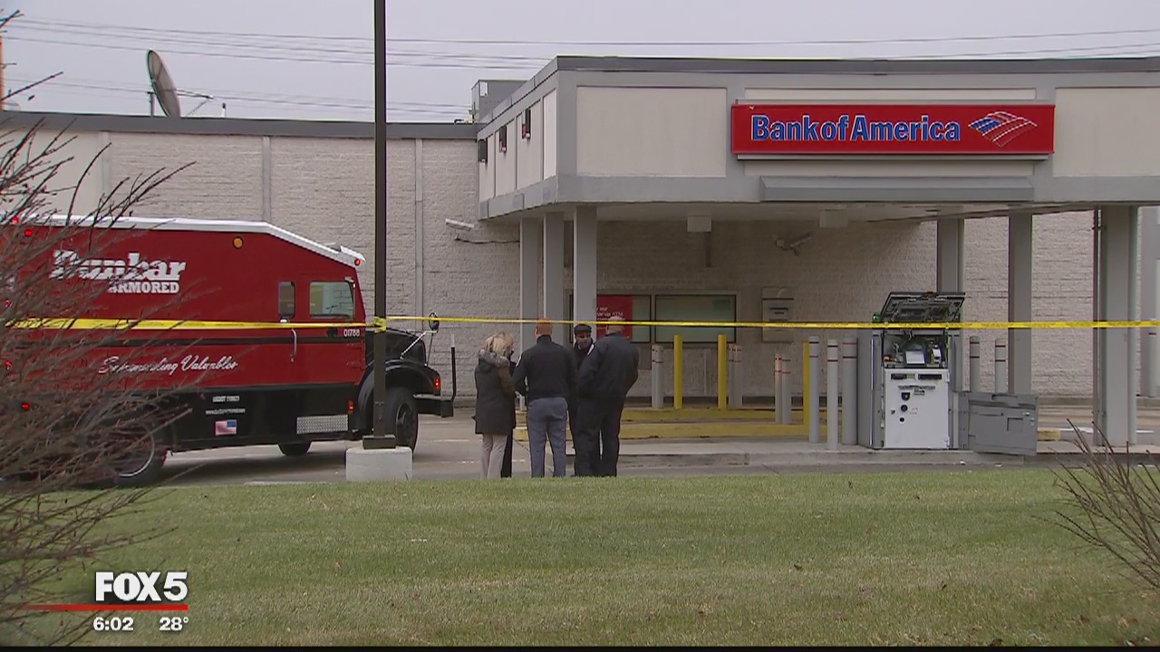 Armored vehicle robbed by armed gunmen outside of Bank of America in Beltsville