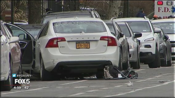 Car hits pedestrians