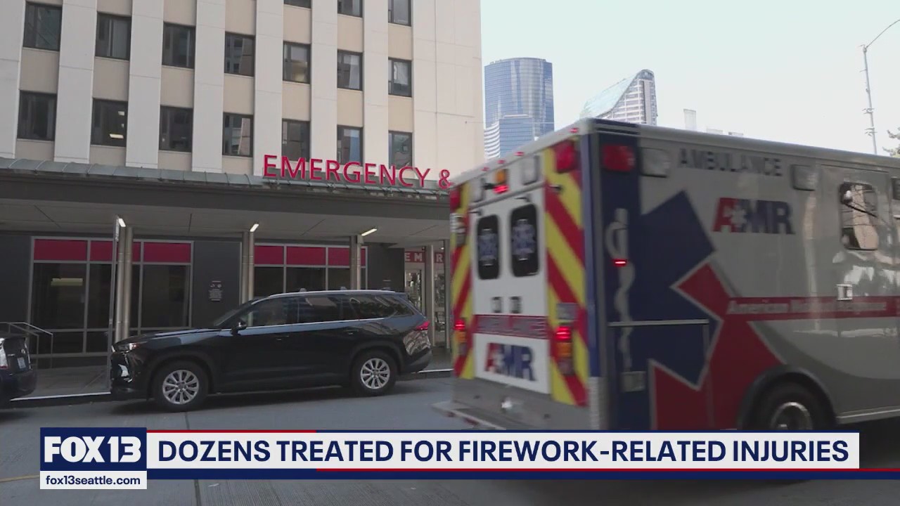 Seattle hospital treats dozens of fireworks-related injuries