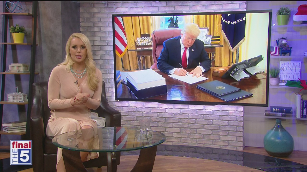 Who is sleeping soundly? President Trump. Who is tossing and turning? Nancy Pelosi