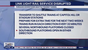 Expect Link Light Rail delays after clock punches through roof of Westlake Station