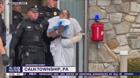 Man shot by police, charged after crashing stolen car into Chester County police cruiser