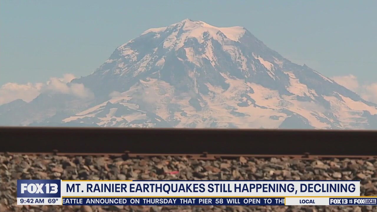 Mt. Rainier earthquake swarms still happening, but declining