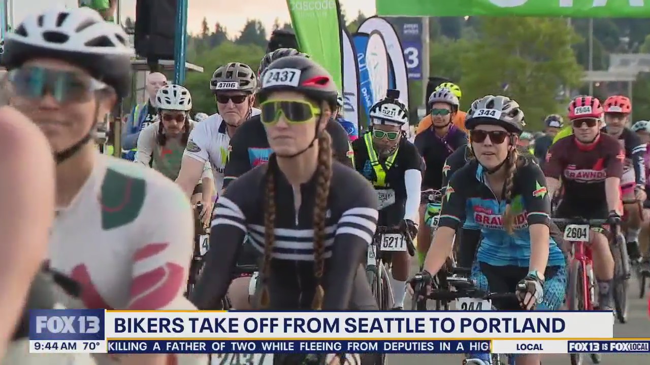 Thousands of riders hit the road for annual Seattle to Portland bicycle ride