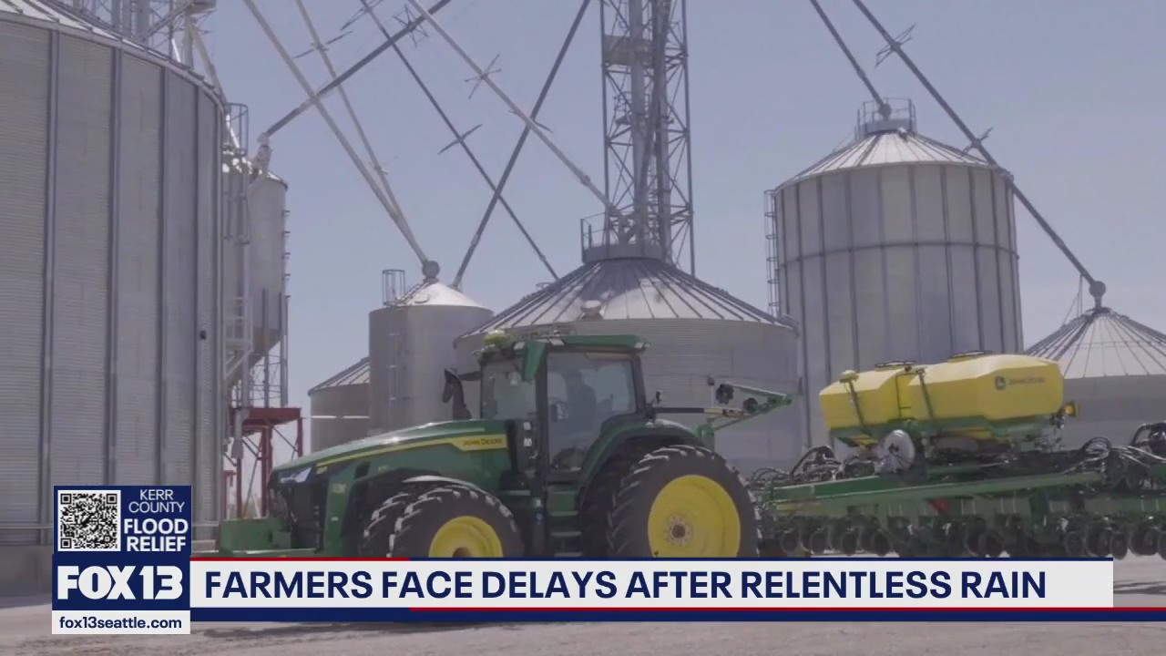 Farmers face delays after relentless rain causes floods