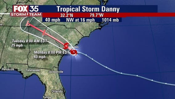 Tracking the Tropics: Tropical Storm Danny forms