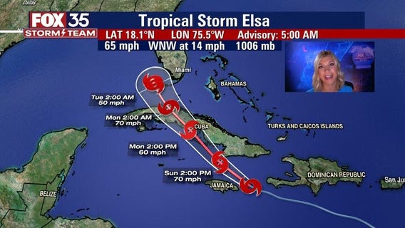 Tracking Elsa: Florida remains in its path as it slows down