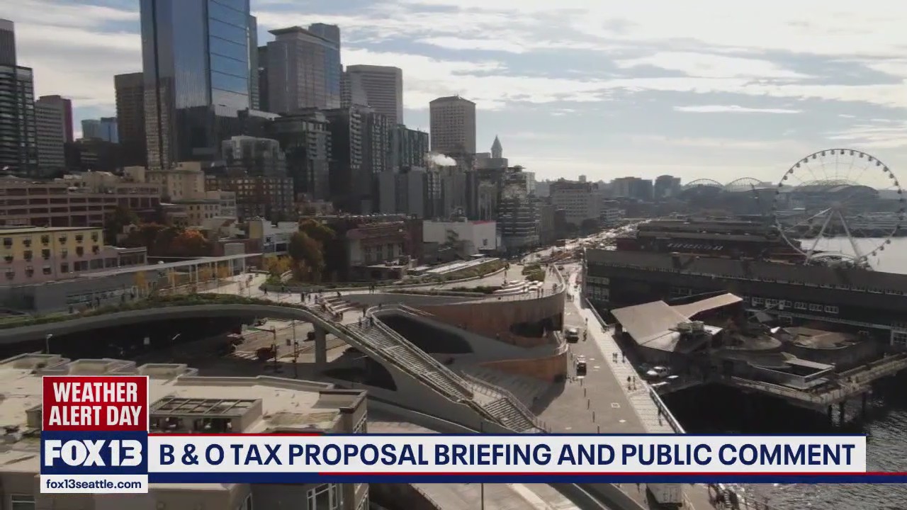 Business and occupation tax proposal briefing and public comment