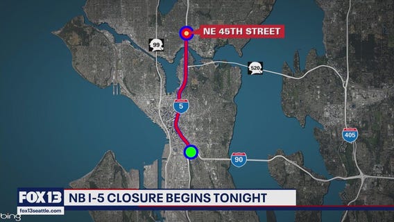 NB I-5 closure begins tonight