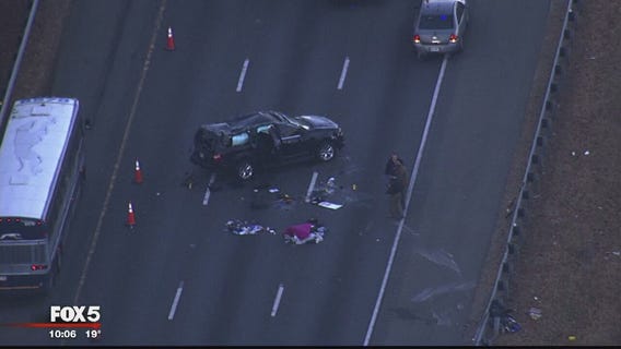 Man suspected of killing wife leads police on high-speed chase, crashes vehicle