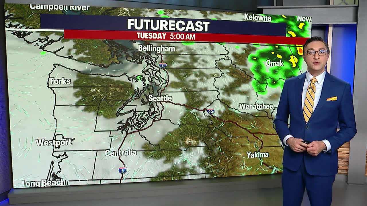 Seattle weather: Cloudy start to Tuesday, sunshine in the afternoon