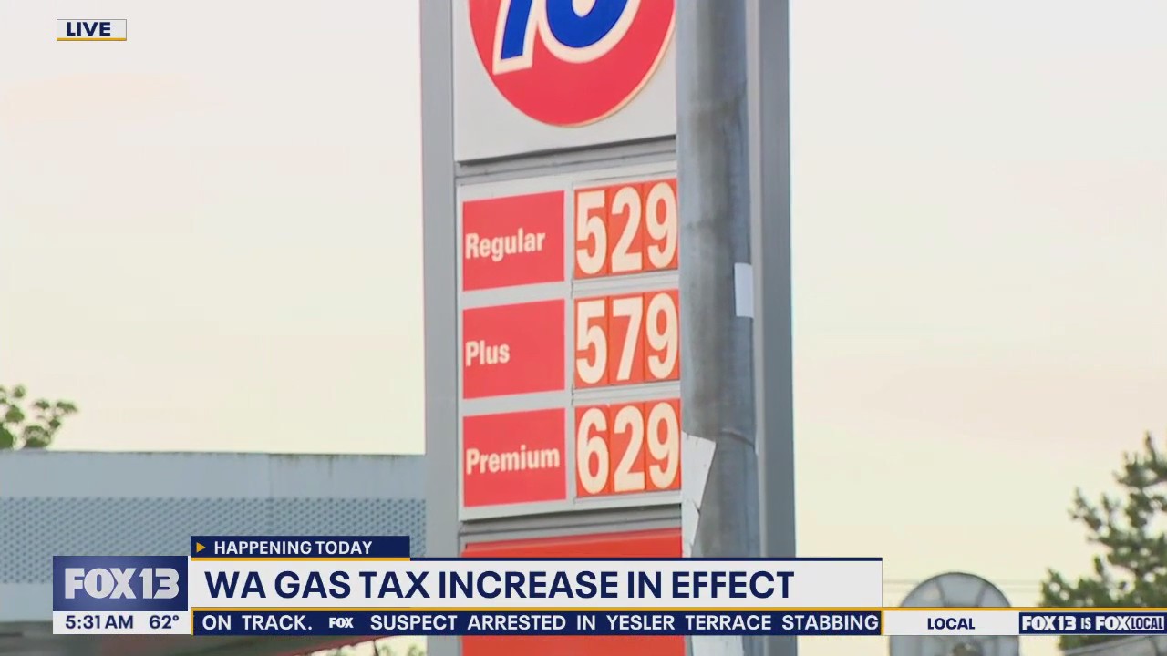 WA gas tax increase in effect
