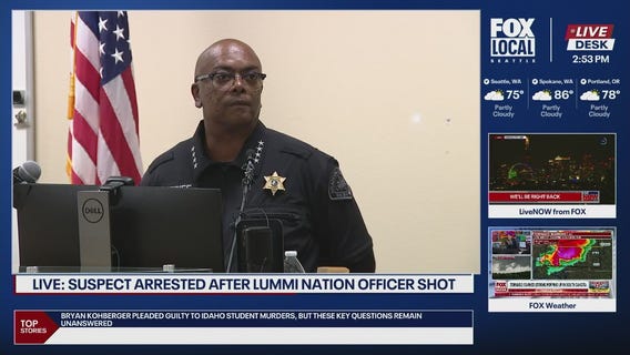 Suspect arrested after Lummi Nation officer shot in Whatcom County, WA