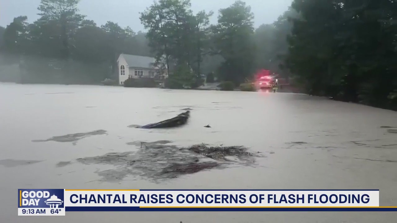 Tropical depression Chantal raises concerns of flash flooding