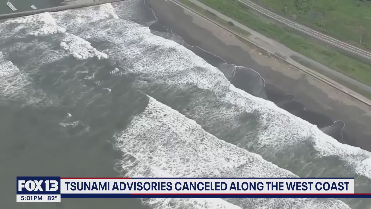 Tsunami advisories canceled along West Coast