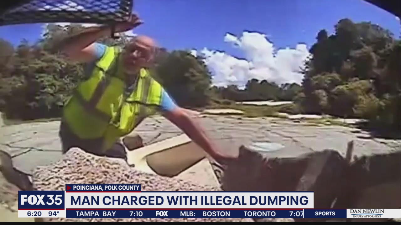 Man charged with illegal dumping