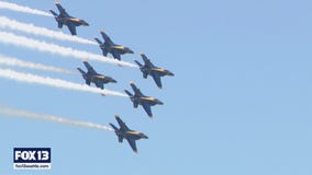 Blue Angels arrive in Seattle ahead of Seafair air show