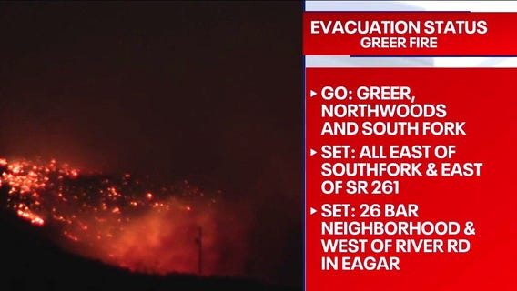 Greer Fire at 0% containment