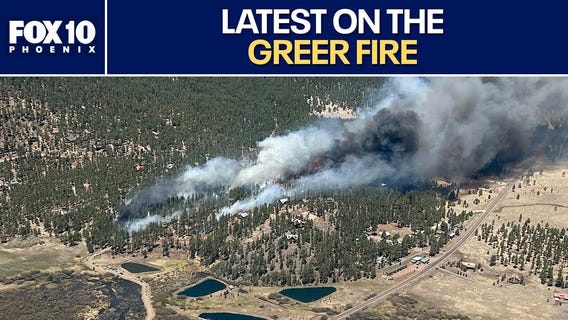 Greer Fire continues to burn in eastern Arizona