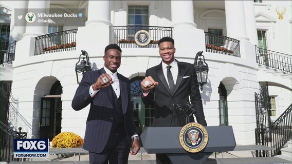 Bucks honored at the White House for their NBA Championship