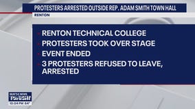 Protesters arrested at WA Rep. Adam Smith town hall