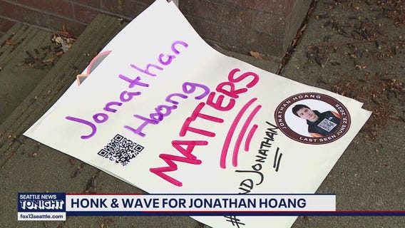 Family, friends and Arlington community honk and wave for missing man with autism