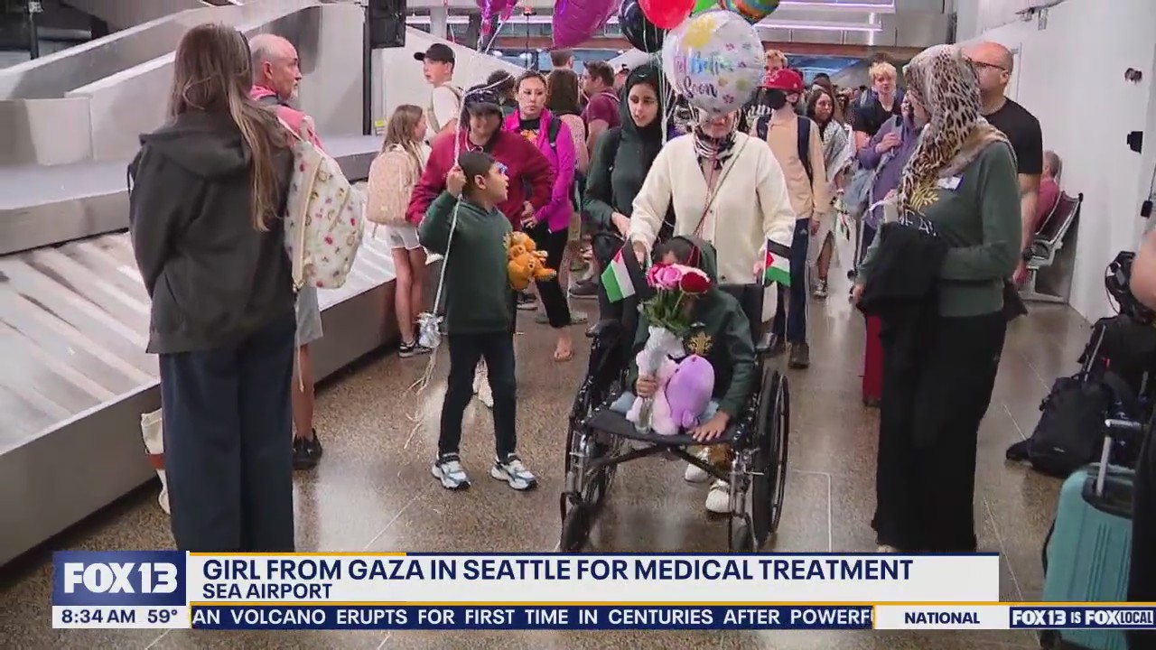 Girl from Gaza in Seattle for medical treatment
