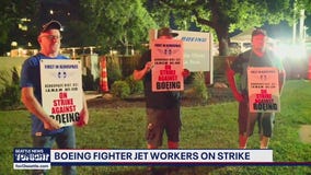 Boeing fighter jet workers on strike