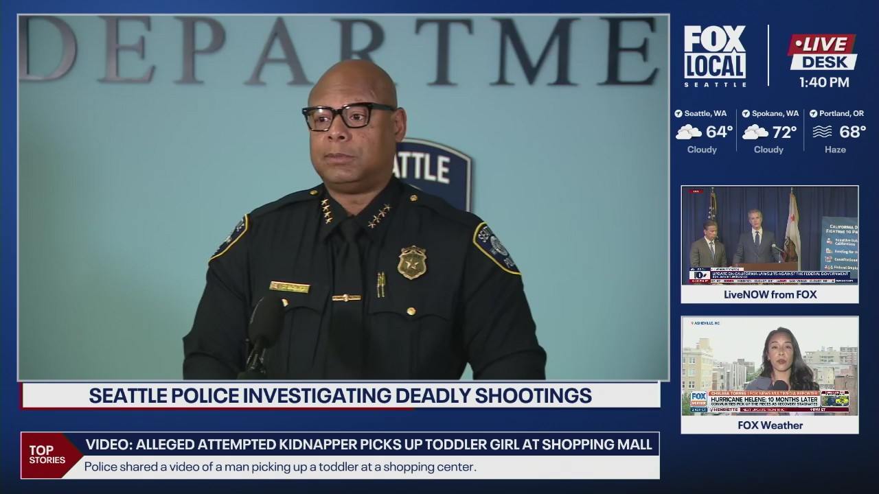Seattle police chief addresses string of deadly shootings