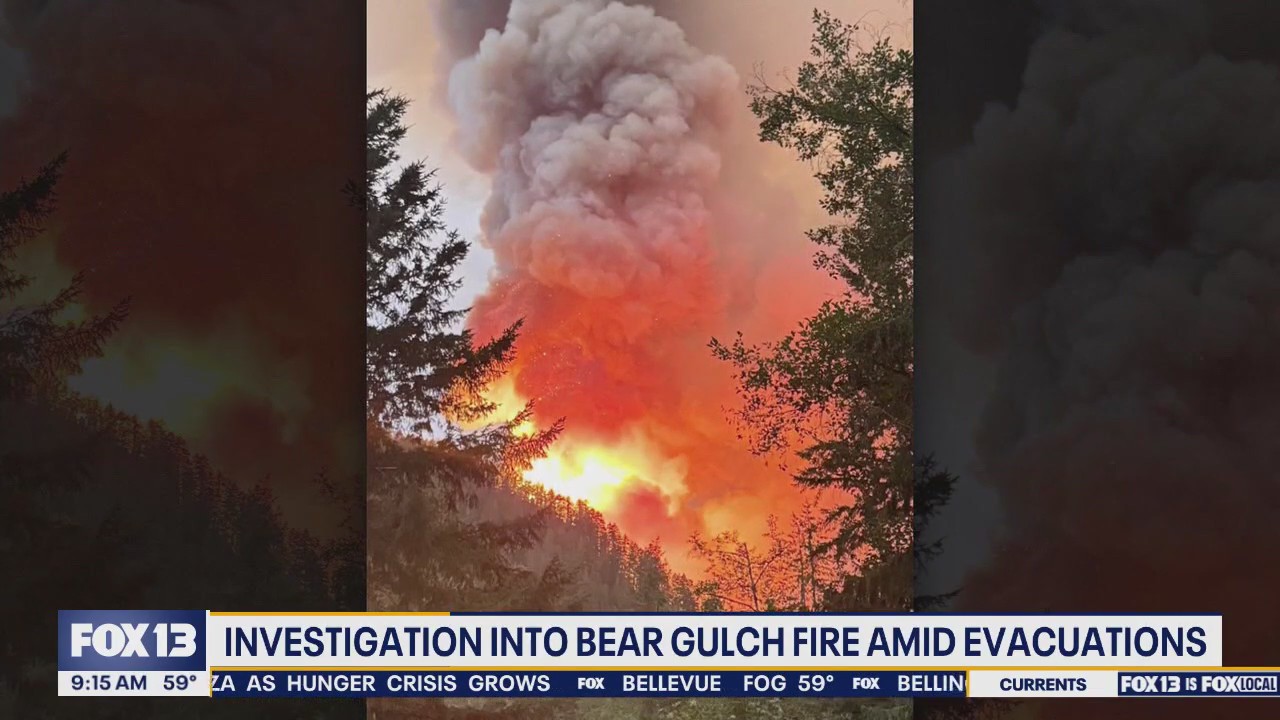 Wildfires threaten Mason County, triggering evacuations as Bear Gulch fire grows