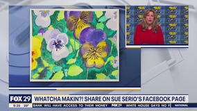 Whatcha Makin? Floral watercolor painting