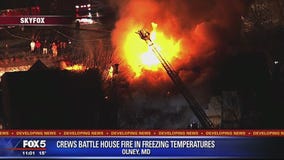 3 injured in large townhouse fire in Olney