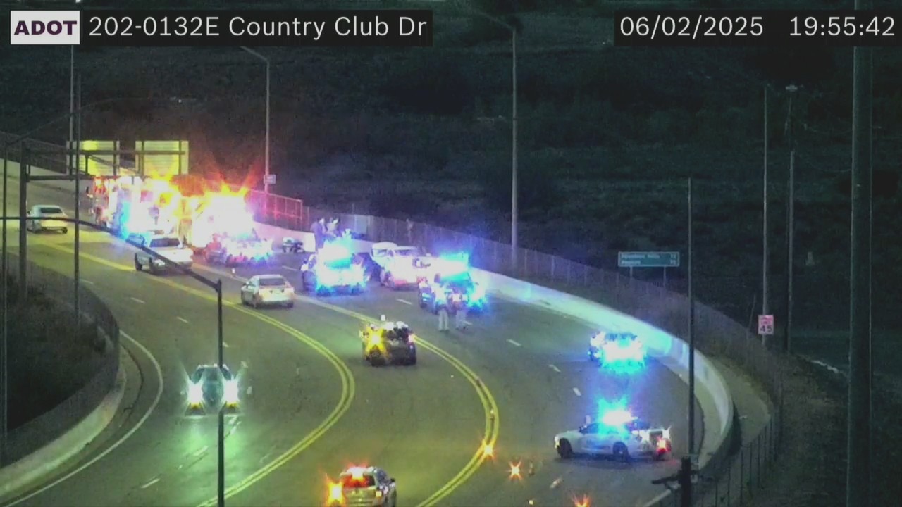 Pursuit comes to an end in Mesa near Loop 202