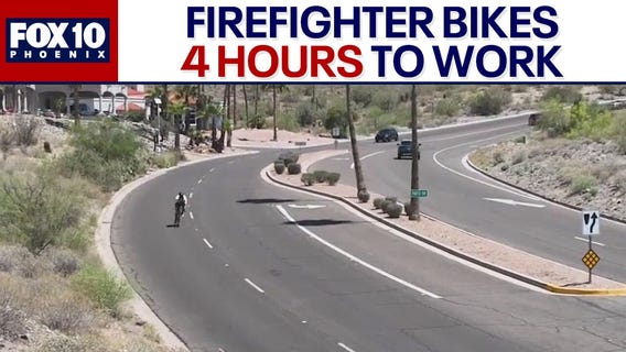 Firefighter bikes 125 miles round trip to work daily