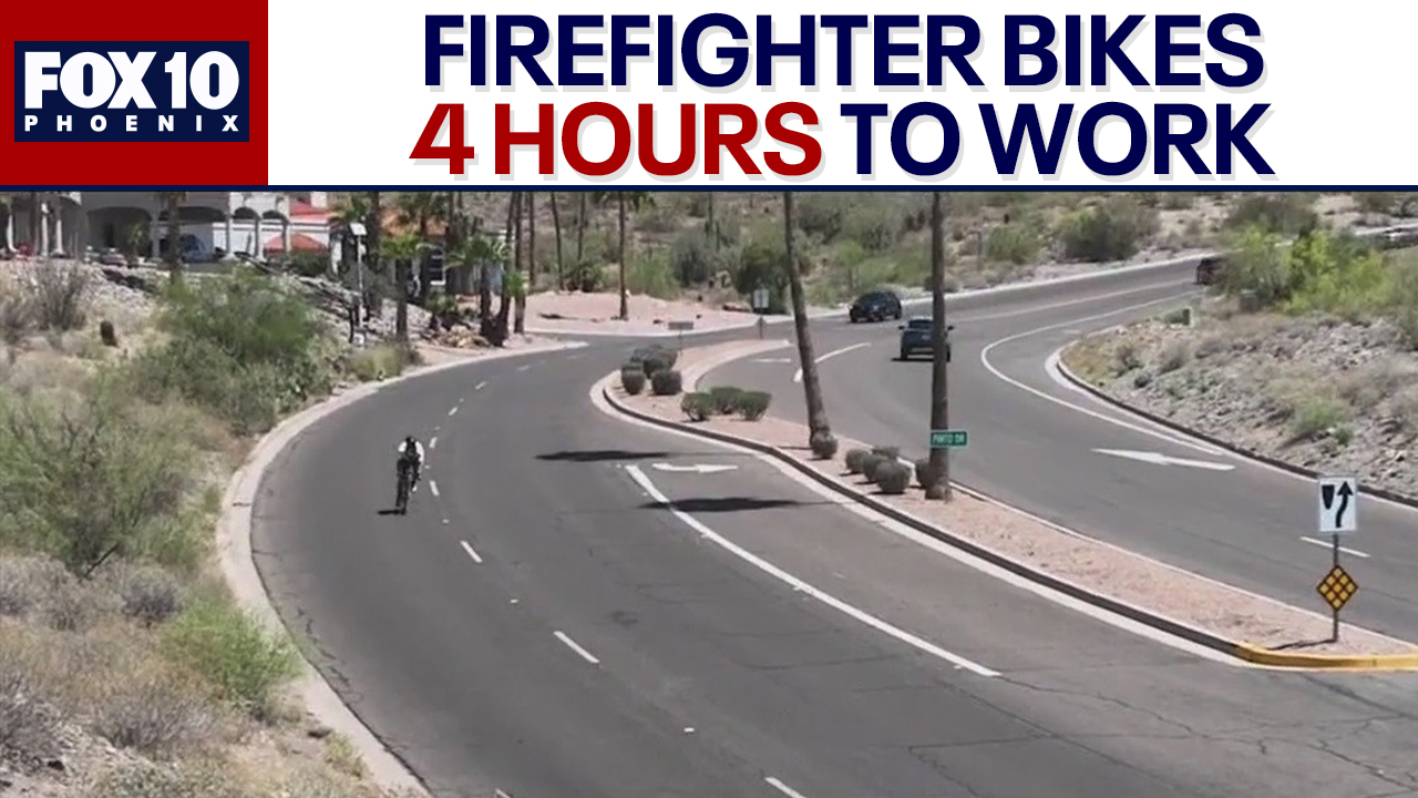 Firefighter bikes 125 miles round trip to work daily