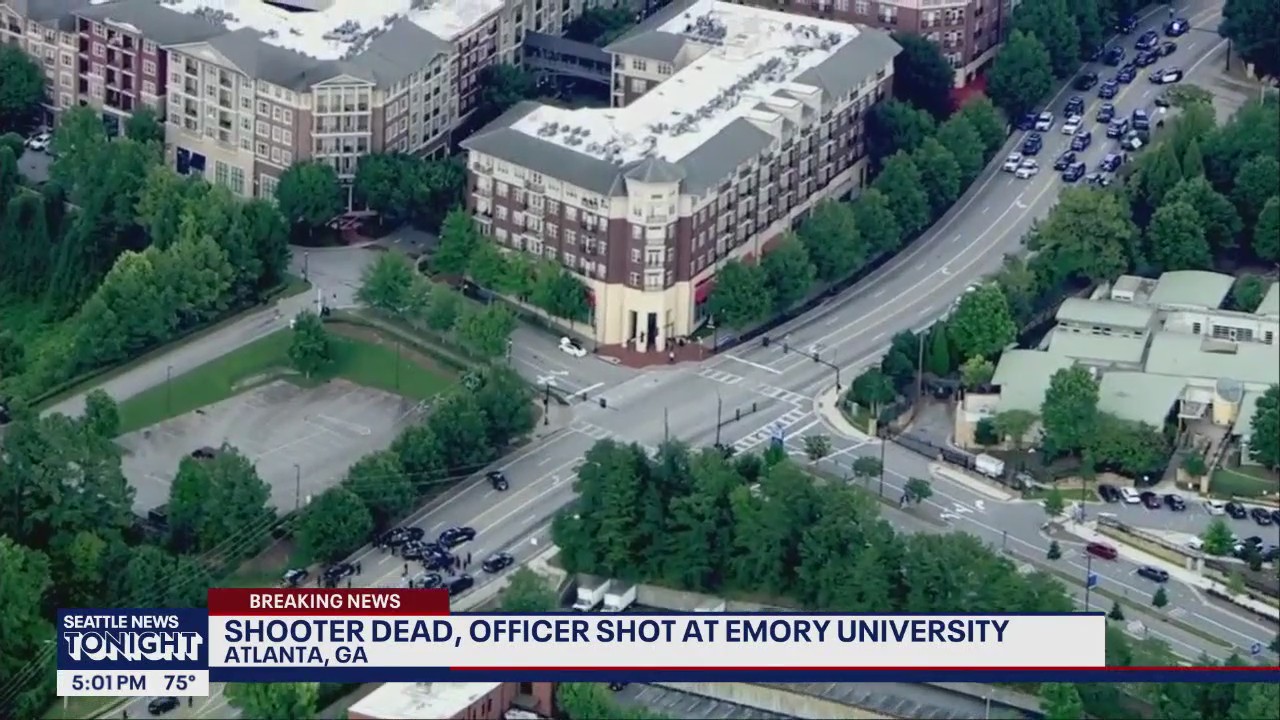 Shooter dead, officers shot at Emory University