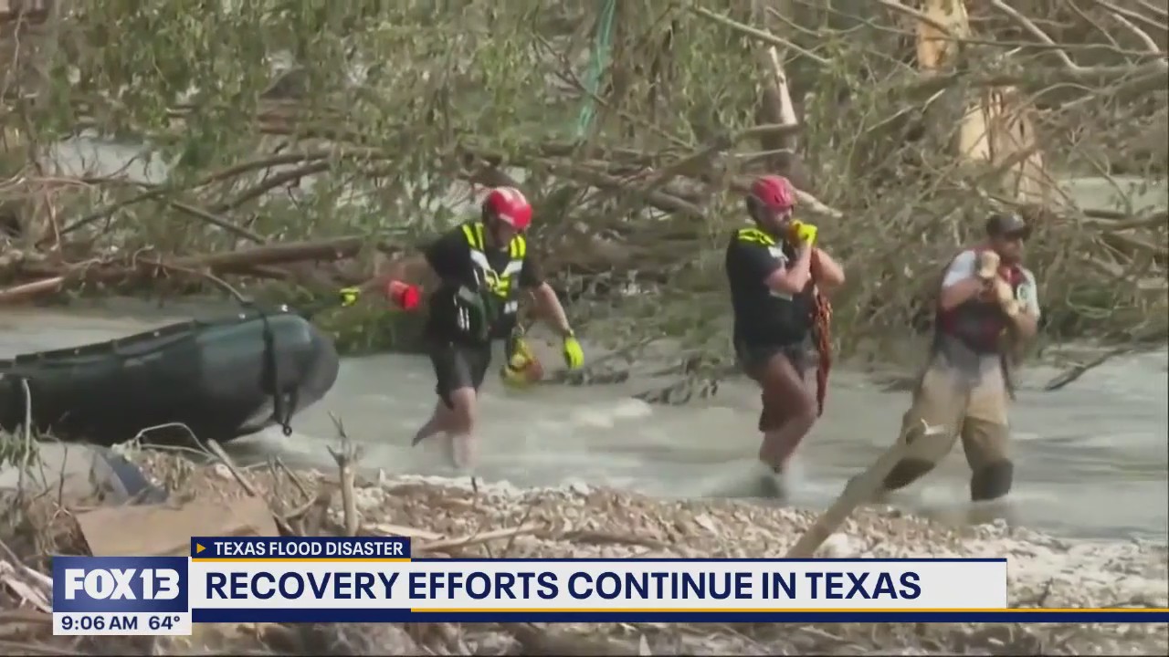 Recovery efforts continue in Texas following recent flood watches