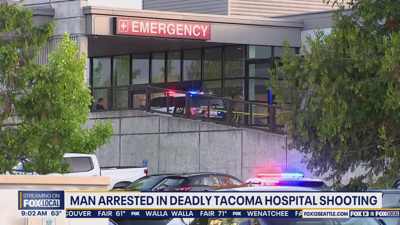 Man arrested for shooting at Tacoma hospital