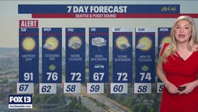 Seattle weather: 90-degree Tuesday