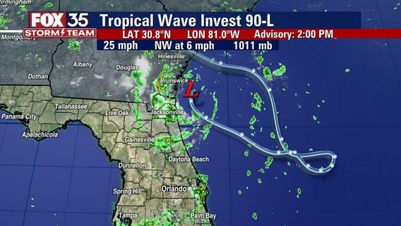 FOX 35 Storm Alert Day expires as low-pressure system off Florida coast lifts north