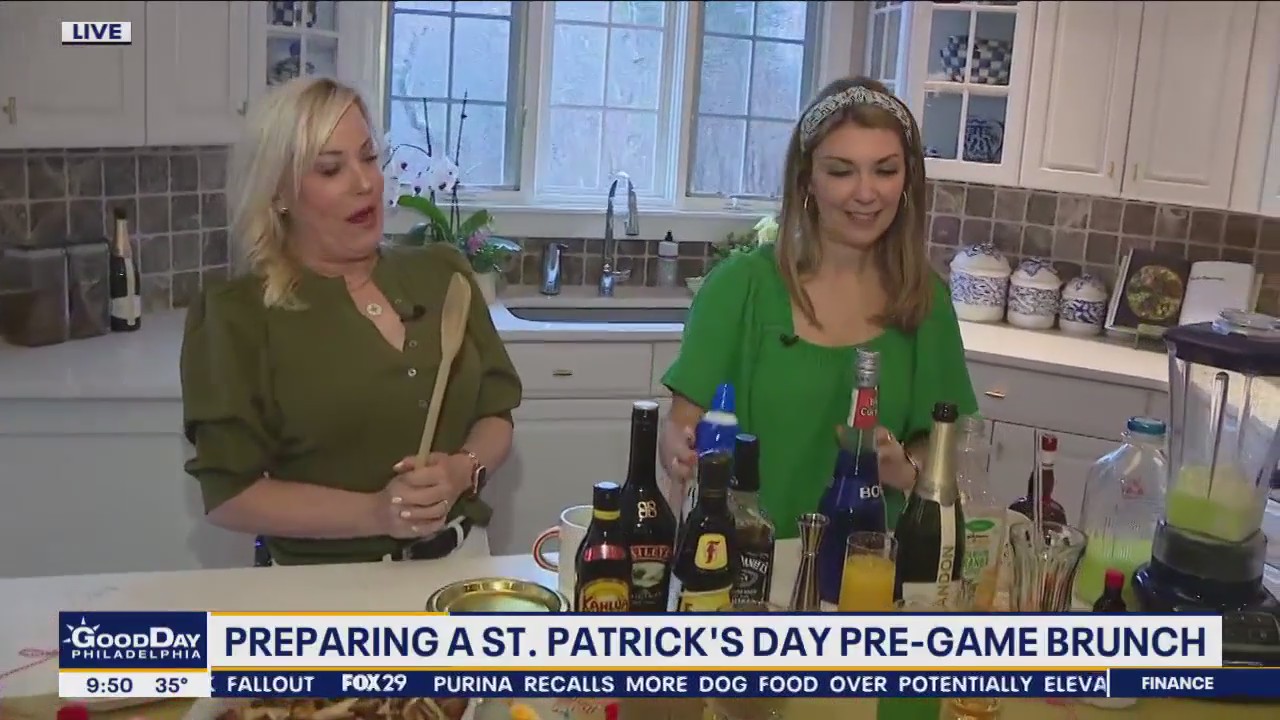 Preparing a St. Patrick's Day pre-game brunch
