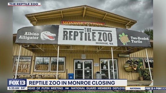 Reptile Zoo in Monroe, WA closing