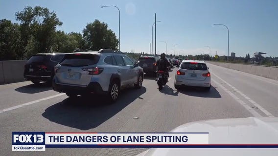 Illegal lane splitting on Washington highways raises safety concerns