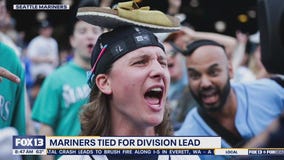 Seattle Mariners tied for first in American League West standings