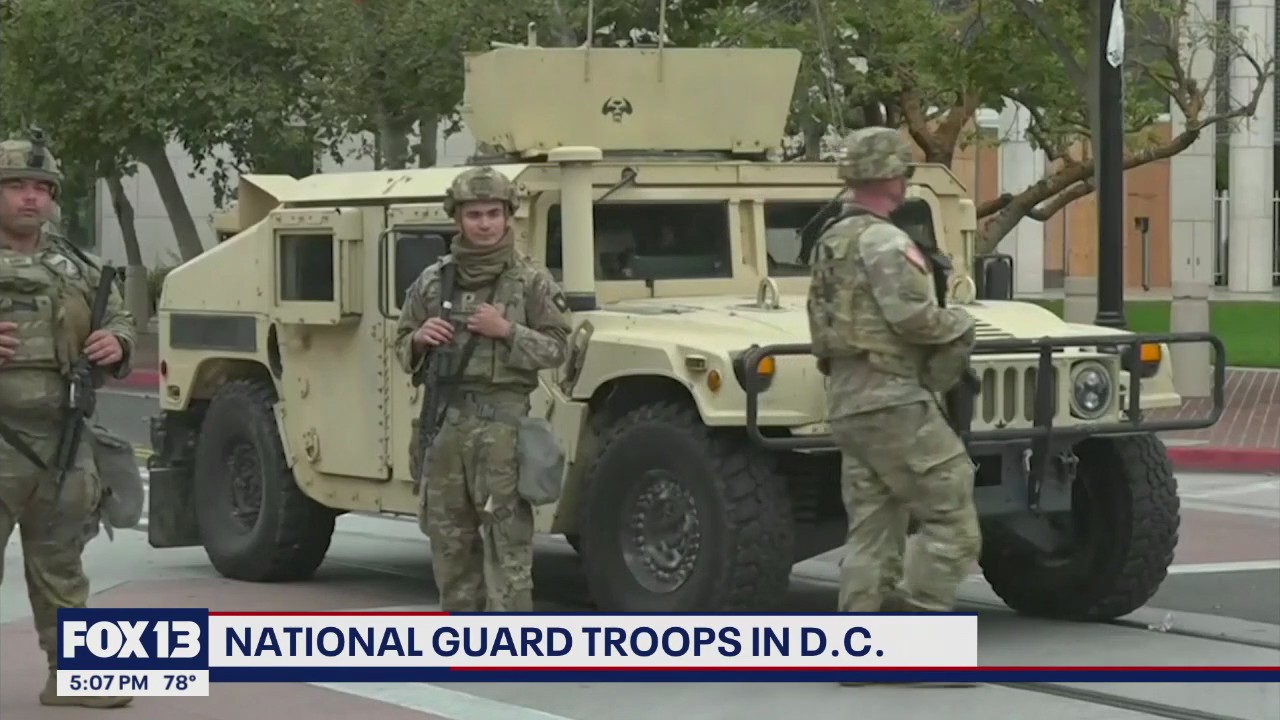 National Guard troops arrive in D.C.