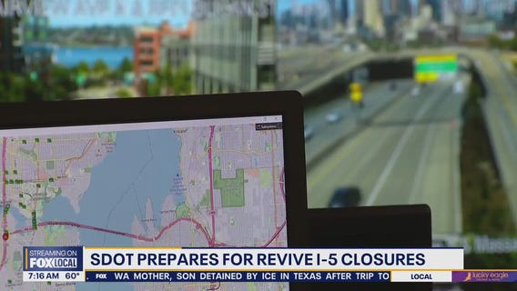 Seattle DOT prepares for revive I-5 closures